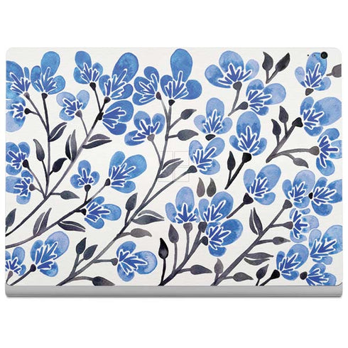 Cat Coq Blue Cherry Blossoms Surface Book 2 13.5in Skin